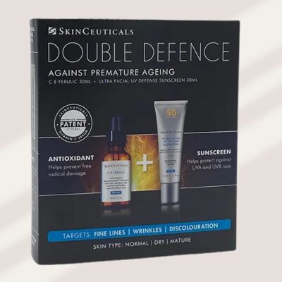 SkinCeuticals Double Defence Silymarin CF 30 ml and Oil Shield UV Defense Sunscreen SPF50 Kit